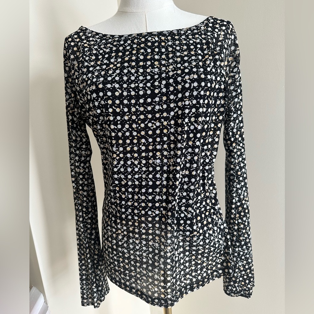 Black/White Blouse- Large